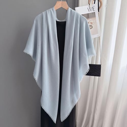 K-Elewon Large Square Scarf 51" Cotton and Linen Hand feel Scarf Fashion Scarves Hair Wrapping Scarfs Neck Scarves for Women - color: H2312