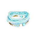 Fuqimanman2020 Bohemian Crystal Beaded Stackable Bracelets Handmade Colorful Crystal Pearl Seed Beads Bracelets for Women Jewelry - color: F