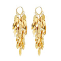 Long Dangle Earrings For Women, Fringe Chandelier Earrings Punk Metal Chain Earrings Hypoallergenic Lightweight Tassel Drop Earrings - color: Fringe-Gold