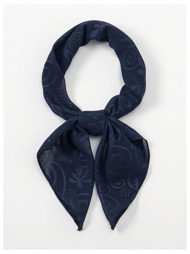 WDIRARA Women's Boho Print Square Head Scarf Bandana Hair Scarf