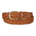 Levi's Women's Fully Adjustable Casual Leather Braided Belt for Jeans and Dresses - color: Tan, size: X-Large