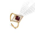 Gold Christian Ring for Women with Nano Bible Chip – Entire New Testament Inside – Elegant, Inspirational Gift for Her, Faith Jewelry for Any Occasion - style: Elegant