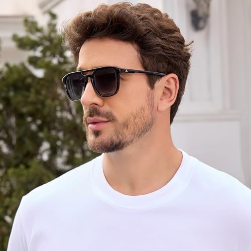 Arjien Aviator Sunglasses for Women, Polarized Sunglasses Women with UV Protection, 70s Retro Trendy Cruise Essentials 2026 - color: Aviator Gradient Grey - 2