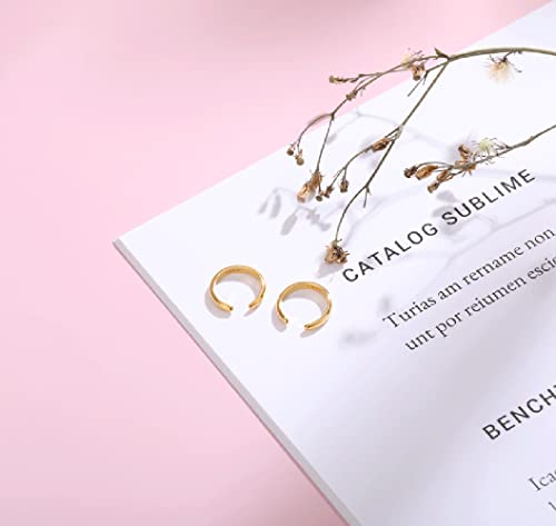 Minimalist Cuff Clip On 925 Sterling Silver Small Hoop Earrings for Women Teen Girls Cartilage Fashion Wrap No Piercing Ear Hypoallergenic - color: Gold