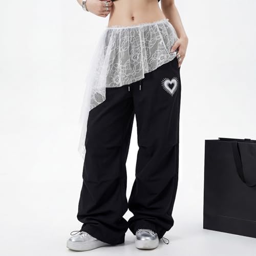 Women Y2K Lace Fringe Hip Scarf Boho Triangle Tassel Waist Cover Up Skirt Wrap Sheer Tie Belt Aesthetic Streetwear - color: White
