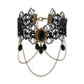 Dainty Black Upper Arm Cuff Bracelet for Women, Gothic Halloween Sexy Lace Harness Armlet Adjustable Upper Arm Chain Bangle Arm Band for Women - color: Lace