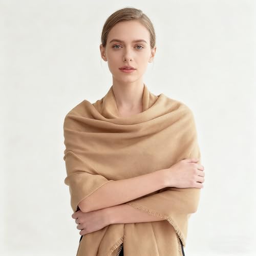 K-Elewon Large Square Scarf 51" Cotton and Linen Hand feel Scarf Fashion Scarves Hair Wrapping Scarfs Neck Scarves for Women - color: H2310