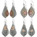 Boho Earrings, Statement Earrings, Teardrop Sunflower Earrings, Dangle Ethnic Earrings for Women, Handmade Bohemian Trendy Boho Vintage Jewelry - style: Sunflower & Bird