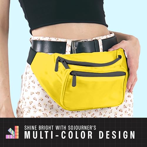 Yellow Fanny Pack Belt Bag I Mens Fanny Packs for Women Fashionable - Crossbody Bag Bum bag Waist Bag Waist Pack - Hands Free for Hiking, Running, Travel, Waterproof and more - color: Yellow