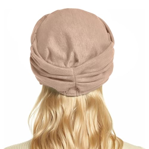 XYIYI Women Cancer Headwear Soft Chemo Beanie Baseball Cap - color: Khaki