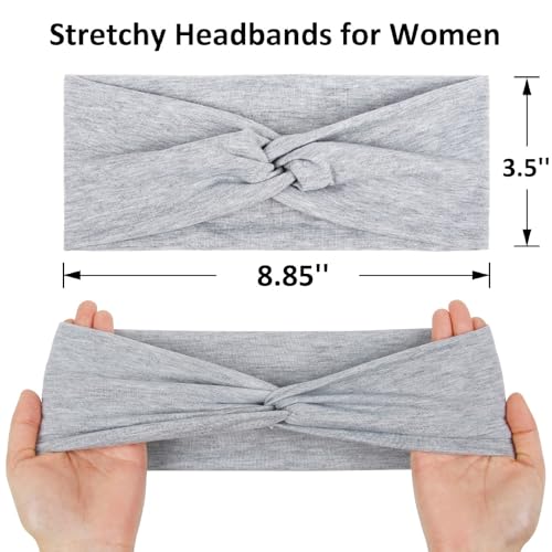 TERSE Headbands for Women Non Slip: Twist Head Bands for Women's Hair Trendy Solid Colors - color: Headbands Color-A