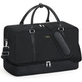IBFUN Weekender Bags for Women, 21" Weekender Travel Bag, Travel Duffle Bag with Shoe Compartment Carry on Overnight Duffel Bag for Weekend Travel Business Trip - color: D3-Black