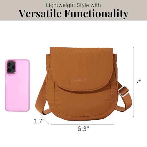 Baggallini Swift Flap Mini Crossbody - color: B-lite Caramel