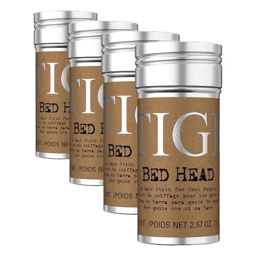 TIGI Bed Head Hair Wax Stick – Professional Hair Styling Wax for High-Definition Texture & All-Day, Humidity-Resistant Hold, 2.57 oz (Pack of 4) - size: 2.57 Ounce (Pack of 4)