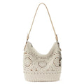 The Sak Sequoia Hobo Bag - Hand Crochet Large Women's Purse for Everyday & Travel - Durable Handbag & Tote With Zipper Pocket - color: Natural Medallion