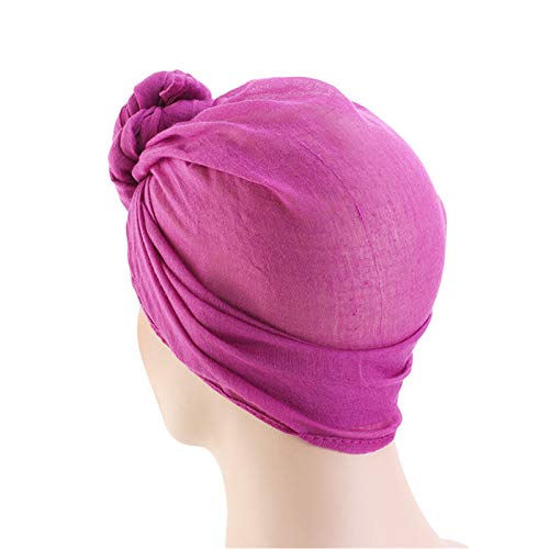 Qianmome Womens Big Flower Turban Beanie Elegant Cap Head Wrap Stretch Long Hair Scarf Headscarf - color: 4pieces-23-style 2