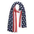 E-Clover Unique Fashion Women's Scarf Chiffon Sheer Scarves for Women Lightweight - color: 02-flag