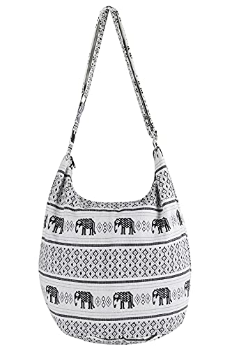 Your Cozy Hobo Sling Bags For Women Crossbody Bag Thai Top Handmade Shoulder Bag with Adjustable Strap - color: Tribe-14