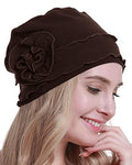 osvyo Chemo Headwear Turban Cap for Women - Cancer Beanie Hair Loss Sealed Packaging - color: Cotton Coffee