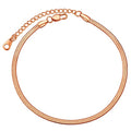 ChainsHouse Ankle Bracelets for Women, Stainless Steel Chain Anklets Waterproof, Women Summer Beach Jewelry Gift, Come with Box - color: 09. 3mm-Herringbone-Rose Gold