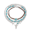 Fuqimanman2020 Boho Layered Western Necklaces for Women Cowgirl Cactus Turquoise Beaded Ox-head Hat Pendant Country Concert Jewelry - color: A