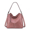 Montana West Hobo Bag for Women Crossbody Purse and Handbags Ladies Chic Shoulder Bags - color: Dark Pink
