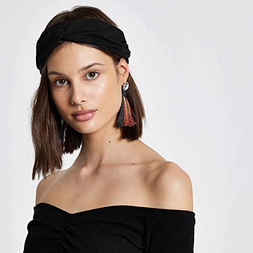 Huachi Turban Headbands for Women Trendy, Wide Women Head Bands, Fall Fashion Must Haves Thick Boho Stretchy Hair Bands Non Slip for Girls Yoga Workout Fashion Hair Accessories, Solid Color - color: Headbands A