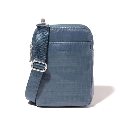 Baggallini Women's Modern Take Two Rfid Crossbody - color: Mist Gloss Ripstop