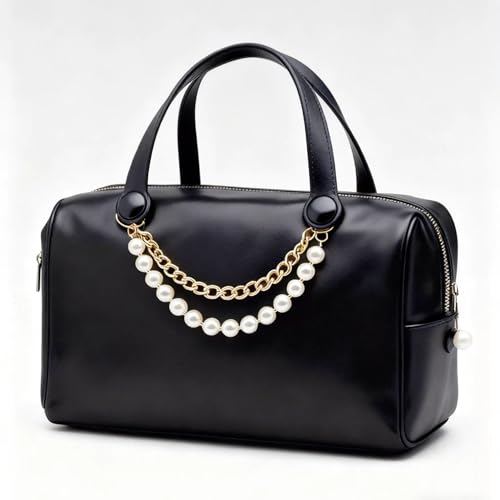 Pearls Charm for Bogg Bag, Accessories for Rubber Beach Bag Tote Handbag Crossbody Shoulder Bag Decoration, With Metal Buckle