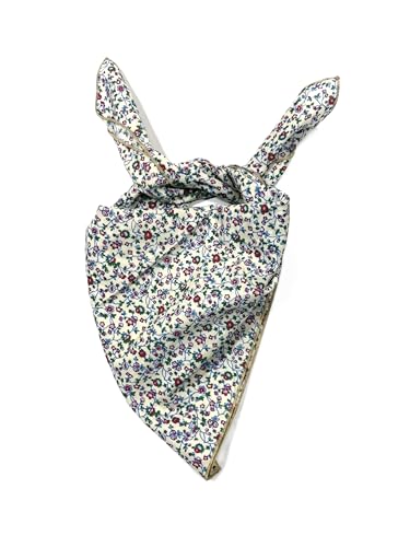 Shanlin Unisex Floral Cotton Square Scarf Bandanas 22x22 inch - color: Vine-redpurple