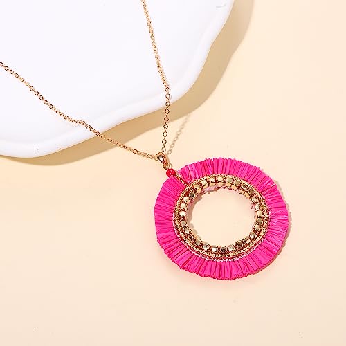 FAERLIIRY Long Tassel Pendant Y Necklace Hollow out Layered Rhombus Leaf Drop Necklace Lariat Chain Jewelry for Women