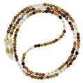 Damanse Beaded Glasses Chain,Eyeglass & Sunglass Strap For Women Stylish - color: Coffee Agate-shellwork