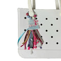 Baseball Softball Soccer Football Volleyball Sports Mom Charms for Bogg Bag Accessories Tassel Backpack Gifts - style: Cheer
