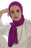 Nonbongoy Head Wraps for Black Women Stretch Headwraps Large Hair Wraps Hijab Scarves for Muslim Head Scarf Turban Headbands - color: 1-purple Red Headwrap