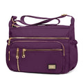 NPBAG Crossbody Bag for Women, Shoulder Purse Handbag Messenger Bag, Trendy Pocketbooks, Waterproof and Multi-Pockets - color: Purple