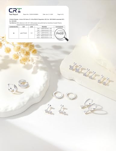 M MOOHAM Flat Back Earring Stacks for Women, Hypoallergenic 14k Real Gold Plated Hoop Stud Cartilage Earrings Stack Set Small Cute Helix Huggie Hoop Drop Earrings Trendy Jewelry Gifts for Women - color: Silver-Plated
