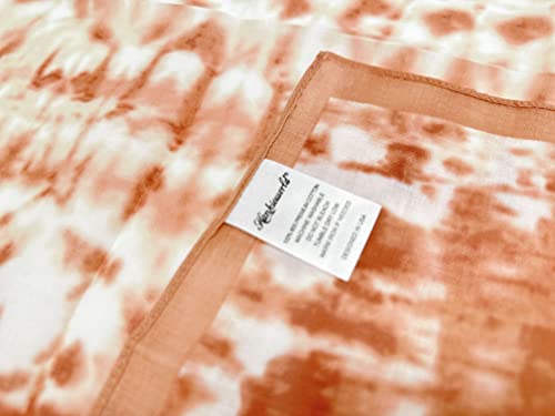 Single Pack Bandanas 60s Premium Cotton Soft Thin Handfeel Large Handkerchief for Men and Women - color: 1 Pack-tie Dye