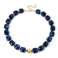 Summer Jewelry Square Chunky Beaded Necklace for Women Trendy Statement Colorful Beach Acrylic Resin Bead Punk Y2k Choker Necklaces Boho Charm Fashion Accessory Jewelry - color: Navy1