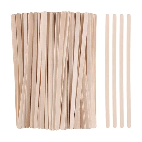 300/600/1200 Pieces Disposable Wood Stick Beauty Spatulas Log Hair Removal Wax Coating and Eyebrow Trimming Wooden Stick (600pcs) - size: 600pcs
