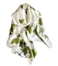 Acotavie Scarfs for Women Fashion Scarves Long Floral Pattern Scarf Headscarf Lightweight Sunscreen Shawls - color: Light Green