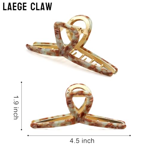 MEDOCA Large Claw Clips - Metal Hair Clips for Women - Gold Claw Clip for Thick Hair - Strong Hold Big Claw Clips for Women Girls - Bule - color: 2.Blue