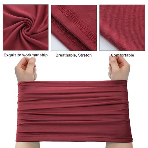 Geyoga 6 Pieces Summer UV Protection Cooling Neck Gaiter Face Clothing Neck Gaiter Mask Scarf Sunscreen Breathable Bandana - color: Earth Tones