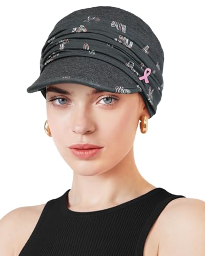 Chemo Headwear Viscose Newsboy Cap for Women Summer Hats - color: Gray Desert
