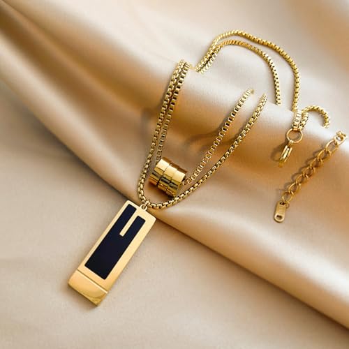 Gold Necklaces for Women Gifts - 14K Gold Plated Necklace for Women Necklaces for Her Tiny Fashion Jewelry for Teens，for Women Friends Jewelry Gifts，Necklace Gold Jewelry Birthday Gifts - style: Double layered chain necklace gold