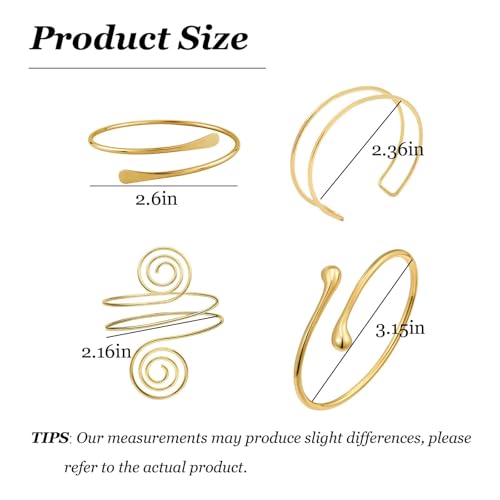 Frodete Arm Cuff Bracelet for Women Gold Upper Arm Jewelry Bangle Cuff Bracelets Starfish Shell Beach Jewelry Trendy Stuff Gifts - color: C1:arm cuff