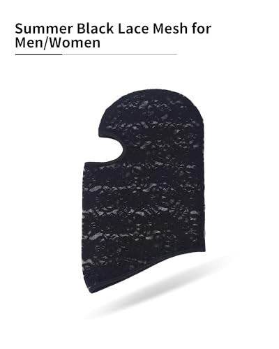 Xeoxarel 6 Pack Balaclava Ski Mask for Men/Women, Full Face Cover - color: 6 Pack Full Face Mask - Black Lace