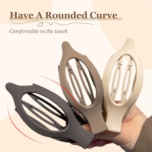 Flat Hair Clips for Women, 2026 New Flat Claw Clips for Women Duckbill Hair Clips for Thick or Thin Hair, No-Slip Grip Hair Styling Accessories for Daily Use Women & Girls (B2) - color: B2
