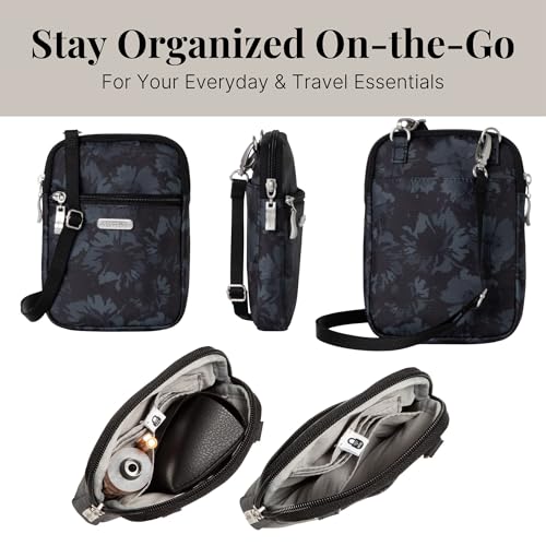 Baggallini Women's Essential Mini Crossbody Bag - color: Midnight Garden