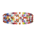 Noessla Beaded Boho Stretch Bracelet Colorful Stackable Crystal Beads Bracelets Trendy Costume Jewelry Mothers Day Gifts for Women - color: Colorful