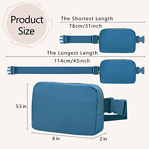 VOROLO Fanny Pack For Women And Men Crossbody Bag Belt Bag with Adjustable Strap Graduation Gifts Blue - color: Blue, style: 1 Pack Fanny Pack